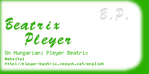 beatrix pleyer business card